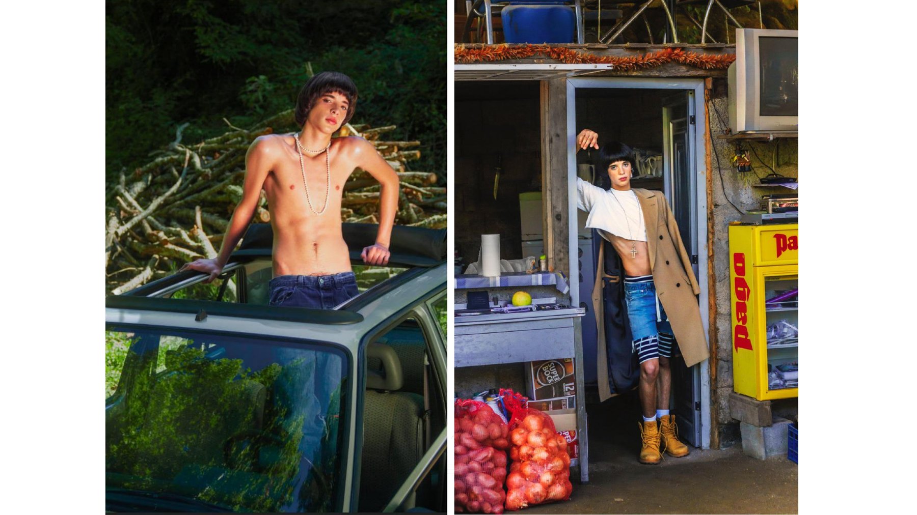 Styling editorial — fotografia original, campo