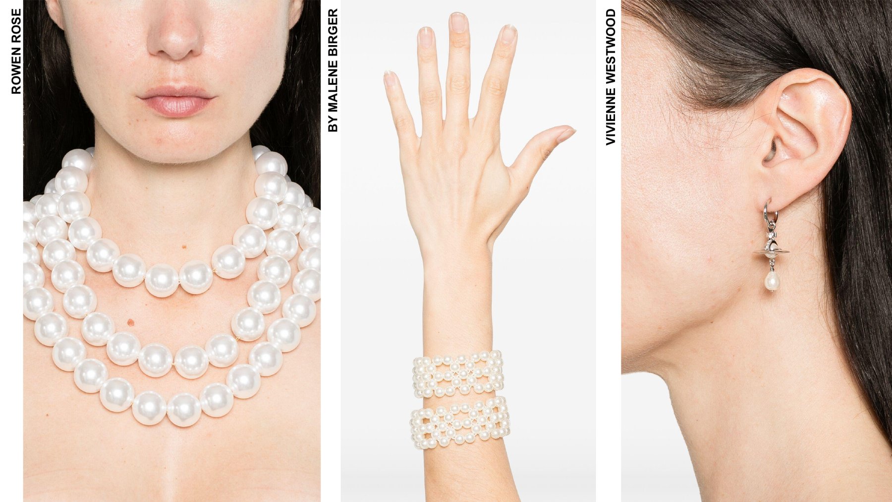 Seleção de joalharia de senhora — Rowen Rose, By Malene Birger, Vivienne Westwood
